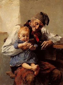 he Favorite - Grandfather and Grandson, by Georgios Jakobides (1890)
