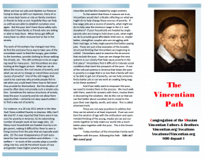 Vincentian Path pamphlet