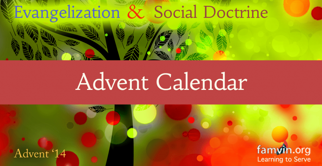 Advent Social teaching calendar
