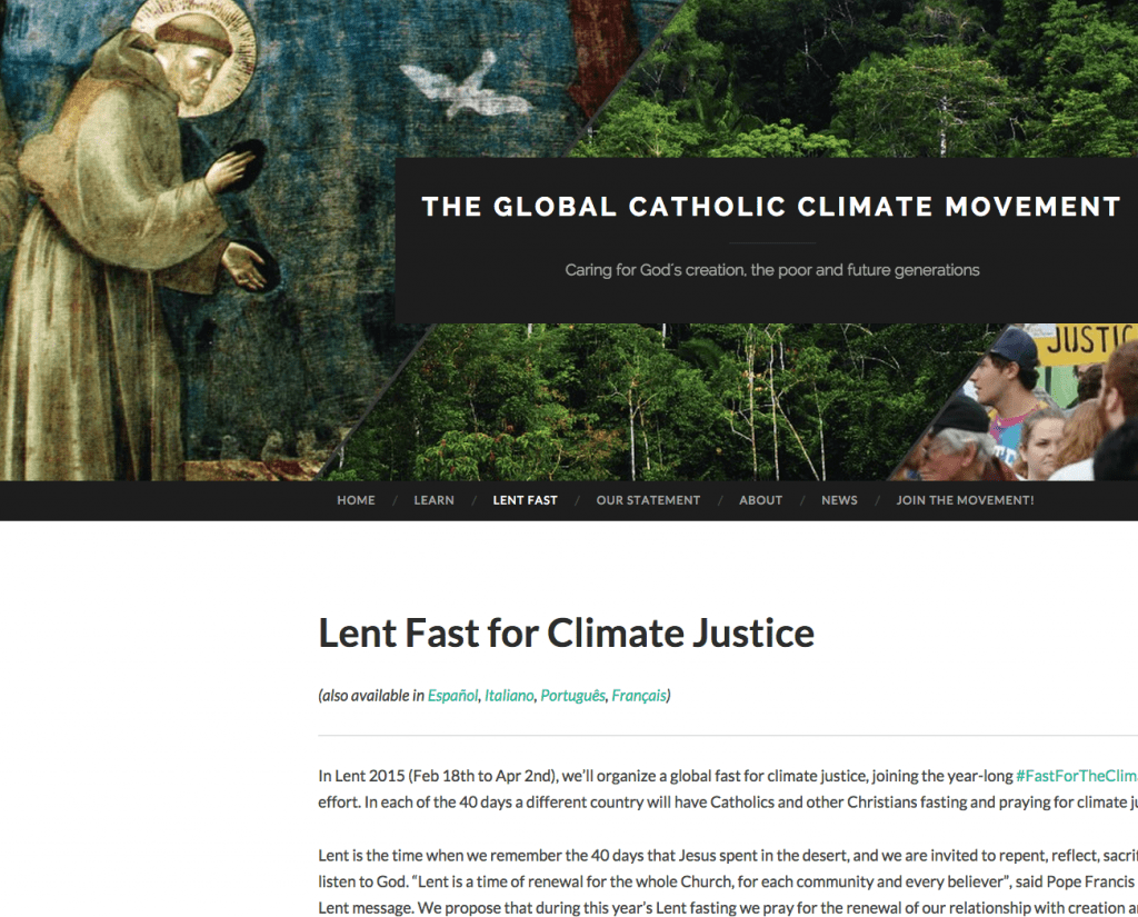 Catholic Climate Fast