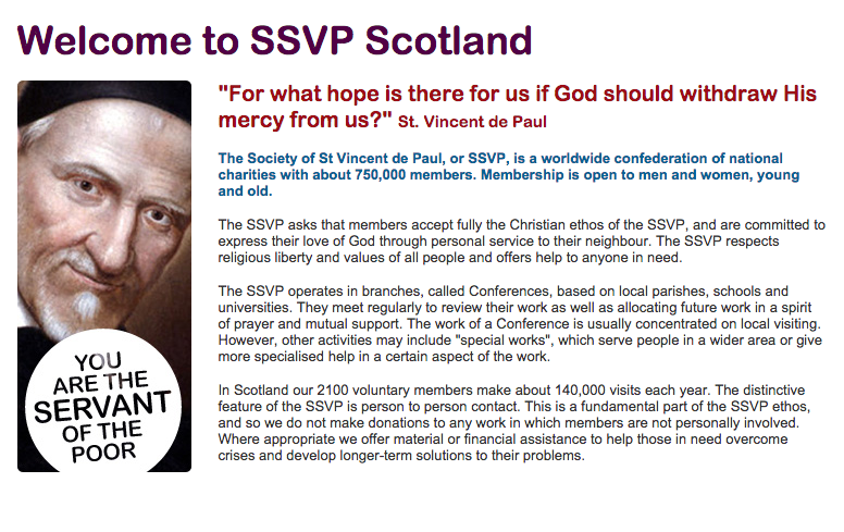 SSVP Alive and Well in Scotland