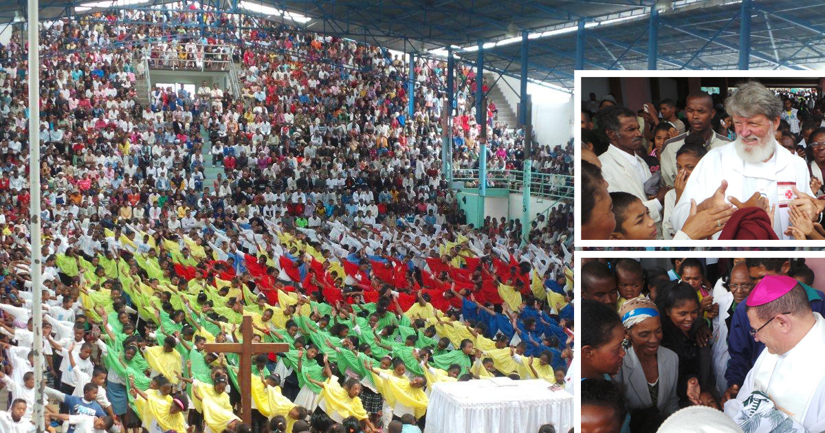 Pedro: Messe 24 avril avec Mgr Benjamin et Père André de Sénégal