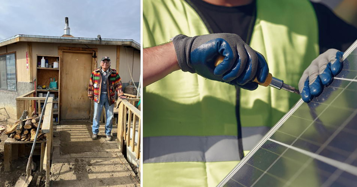 Lutter contre la pauvreté énergétique grâce aux panneaux solaires à Gallup, Nouveau Mexique, USA